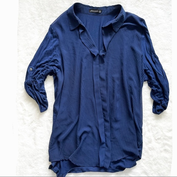 Miraclesuit Tops - MIRACLESUIT TOP SIZE XL BEACH BREEZY BLOUSE RESORT EFFORTLESS VACATION CHIC